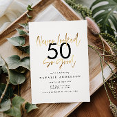 こんなに良い金ゴールド誕生日の招待を受けたことがなかった 招待状