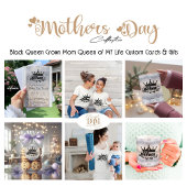 私の人生のMOMクイーンガールズホワイトTシャツ Tシャツ