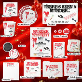 殺人謎の誕生日パーティケースファイルファイルの折り畳み スタンダードカクテルナプキン