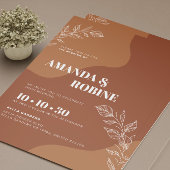 恋の花:シンプル抽象芸術離れ サンキューカード