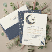 青と金ゴールドシナ結婚ス 招待状 (この独立クリエイターのコレクションをカスタマイズ。テスト)