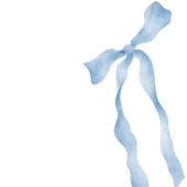 Dusty Blue "Future Mrs." Bridal Shower Thank You  サンキューカード