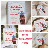 She's Ready to Pop Baby Shower Books for Baby エンクロージャーカード