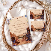 Blue Desert Western Baby Shower スタンダードカクテルナプキン