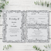 手描き花模様植物学エレガントブライダルシャワー 招待状 (この独立クリエイターのコレクションをカスタマイズ。)