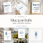 Blue Jean Baby Shower - Denim Theme スタンダードカクテルナプキン
