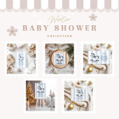 青いロッキングホース赤ちゃんシャワーベビー エンクロージャーカード