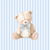 Blue Elegant Teddy Bear Button 缶バッジ