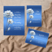 Blue Watercolor Flowers Paper cup 紙コップ (この独立クリエイターのコレクションをカスタマイズ。)