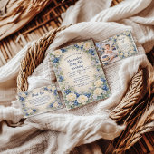 Blueberry Berry Botanical 1st Birthday 招待状