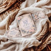 Blueberry Berry First Garden 1st Birthday サンキューカード