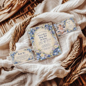 Blueberry Garden Berry First 1st Birthday 招待状