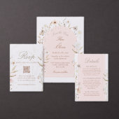 ブーケフラワーモバイル結婚式招待状 (この独立クリエイターのコレクションをカスタマイズ。)