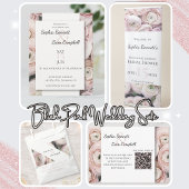 モダン赤面ピンクのコレクション新郎新婦の名前 セルフインキングスタンプ