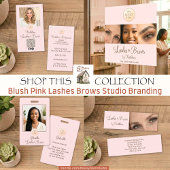 フレッシュピンクのスクリプトロゴ写真 まつげ＆眉スタジオ ウィンドウサイン