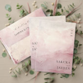 Blush Pink Watercolor Wash Minimalist Wedding スタンダードカクテルナプキン (この独立クリエイターのコレクションをカスタマイズ。テスト)