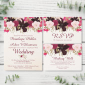 ボヘミアンフローラブライドメイド提案ワインラベル ワインラベル (この独立クリエイターのコレクションをカスタマイズ。)