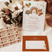 ボホベイビーシャワー男女兼用 招待状