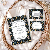 Boho Celestial Animal Baby Shower Diapper Raffle エンクロージャーカード