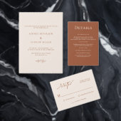 ボホシックテラコッタ結婚ズ差出人住所 ラベル (この独立クリエイターのコレクションをカスタマイズ。)