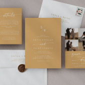 ボホシックイエローマリゴールドの結婚シグネチャードリンク 台座サイン