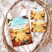 Boho Country Western Baby Shower 招待状