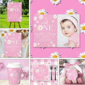 Wild One Daisy First Birthday Party – Boho Floral  スタンダードカクテルナプキン