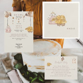 Boho Oh Girl Clothes赤ちゃんシャワーII 招待状