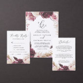 ボホパンパスグラス詳細エンクロージャカード エンクロージャーカード (この独立クリエイターのコレクションをカスタマイズ。)