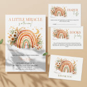 Little Miracle Is On The Way Rainbow Baby Shower  缶バッジ