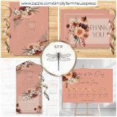 ボホラスト&クリーム秋フローラピーチラスト披露宴 エンクロージャーカード