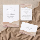 Boho水彩抽象芸術ウェルカムノート&旅程 (この独立クリエイターのコレクションをカスタマイズ。)