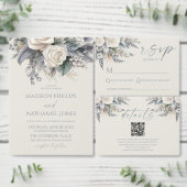 ボホホワイトローズフローラフラワーガーデン結婚ズ プログラム (この独立クリエイターのコレクションをカスタマイズ。)