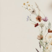 Boho Wildflower Recipe Request Enclosure Card エンクロージャーカード