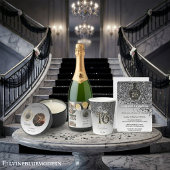 フォールブラックグリッタースウィート16誕生日 招待状