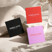 ミニマルはっきりしたラグジュアリーブティックホログラフィー 名刺