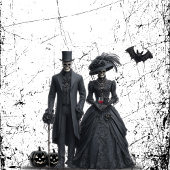 ブーゼとこうもりゴシック大人ハローウィンパーティ 招待状