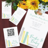 本のベビーシャワー スクエアペーパーコースター