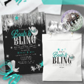 ブーツ'nディスコきらきら光るバチェロレッテティール(緑がかった色)ID925 招待状