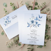 植物性の青い花束の旗 バンティングフラッグ (この独立クリエイターのコレクションをカスタマイズ。テスト)