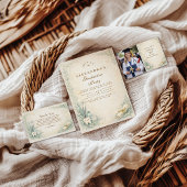 Photo Botanical White Coat Dentist Graduation 案内状