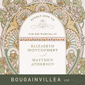 アールヌーボーインスパイア結婚座席表 ポスター