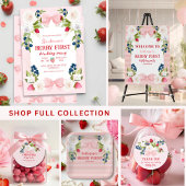 ストロベリー1stベリースイーツ誕生日ウェルカムサイン スタンダードランチョンナプキン