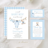 Boy Bear Gingham サンキューカード