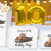 大型オレンジセミトラック 招待状