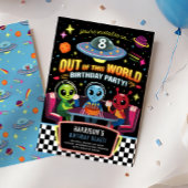 Boys Out Of This World Space Alien Welcome Sign ポスター