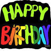 Custom Name Bright and Happy Birthday トドラーTシャツ