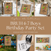 7歳じゃないよ6歳だよ Boys 7th 誕生日バナー 横断幕