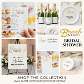 Elegant Gold Brunch & Bubbly Bridal Shower  紙コップ