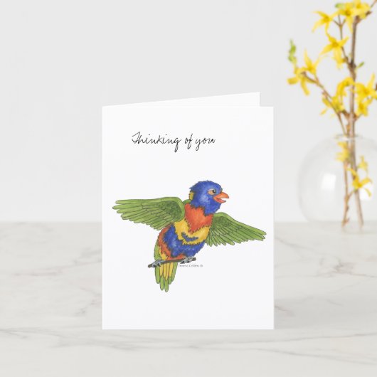 Collection Budgie  Note Card カード (黄色い花)